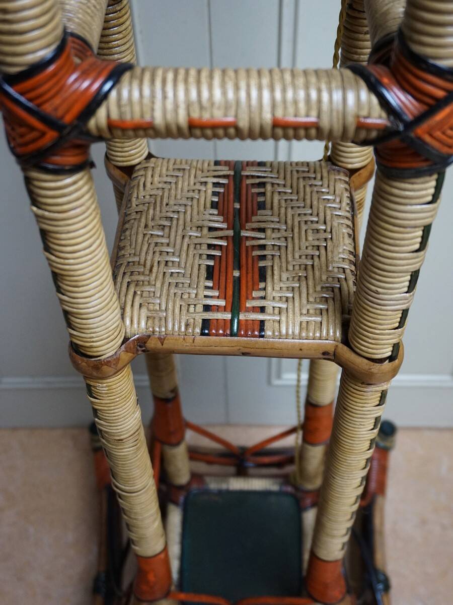 Rattan Wicker Floor lamp, around 1900