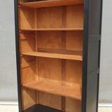 Open bookcase XIXth lacquered black