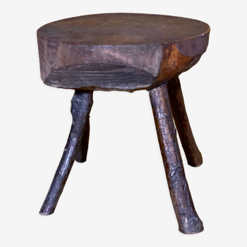 Rustic brutalist trading stool