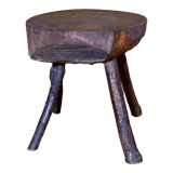 Rustic brutalist trading stool