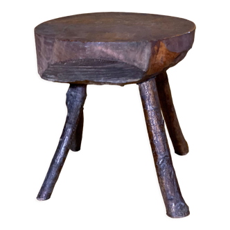Rustic brutalist trading stool