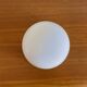 Applique murale plafonnier demi lune 20 cm verre opaline blanc LAMP-7398