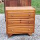Commode vintage des années 50 pieds compas 3 tiroirs