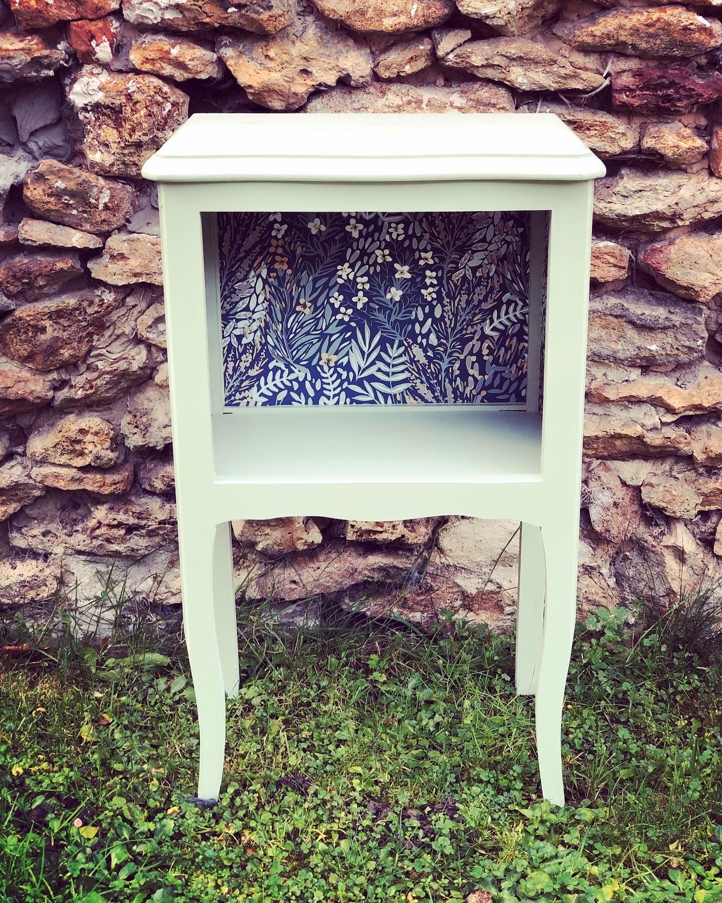 Bedside or vintage extra furniture restyled ANÉMONE