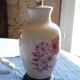 White porcelain lamp with Chinese style floral decoration