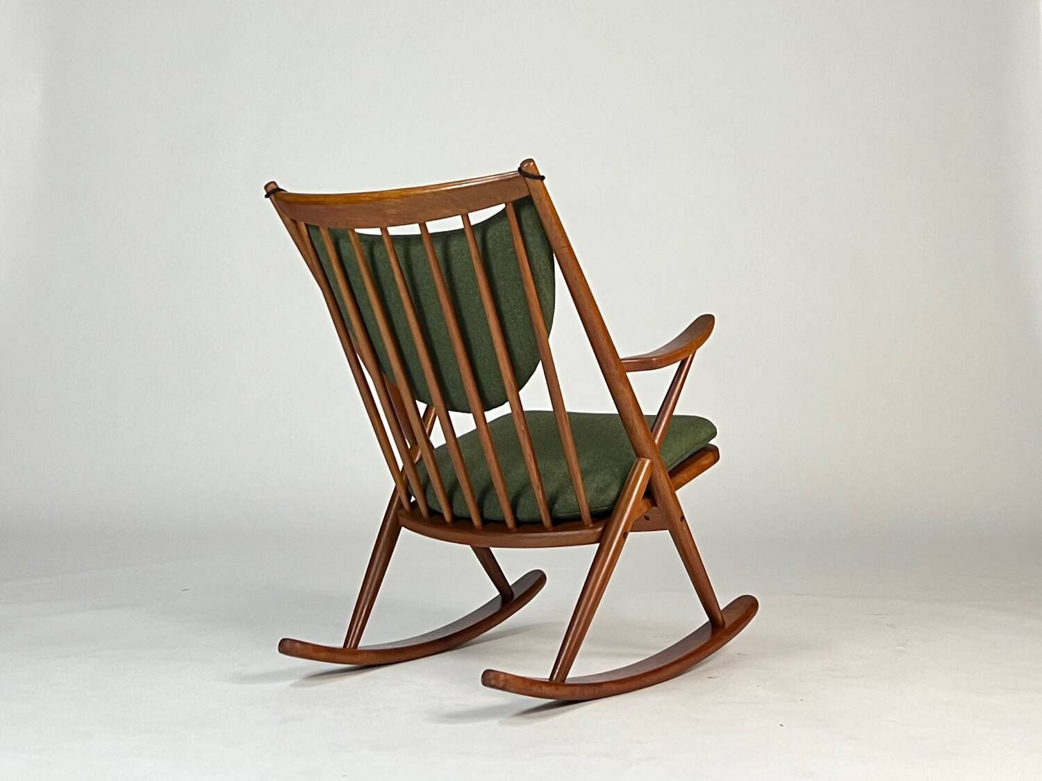 Danish teak rocking chair by Frank Reenskaug for Bramin 60s midcentury