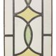 Art Deco Geometric Stained Glass Window 51x24cm