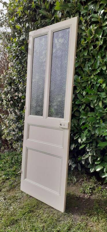 Communication door 1 translucent glass H233.5xL84.5cm old 20th century