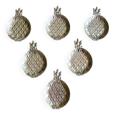 6 Vintage silver-plated table bowls with pineapple decor - 1960