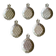 6 Vintage silver-plated table bowls with pineapple decor - 1960