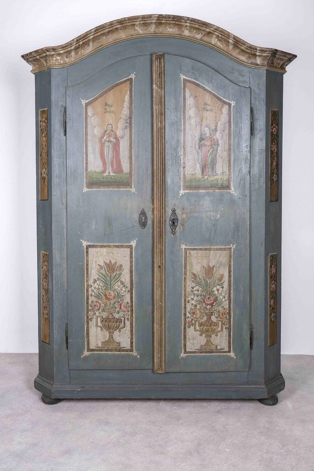 Painted German wardrobe