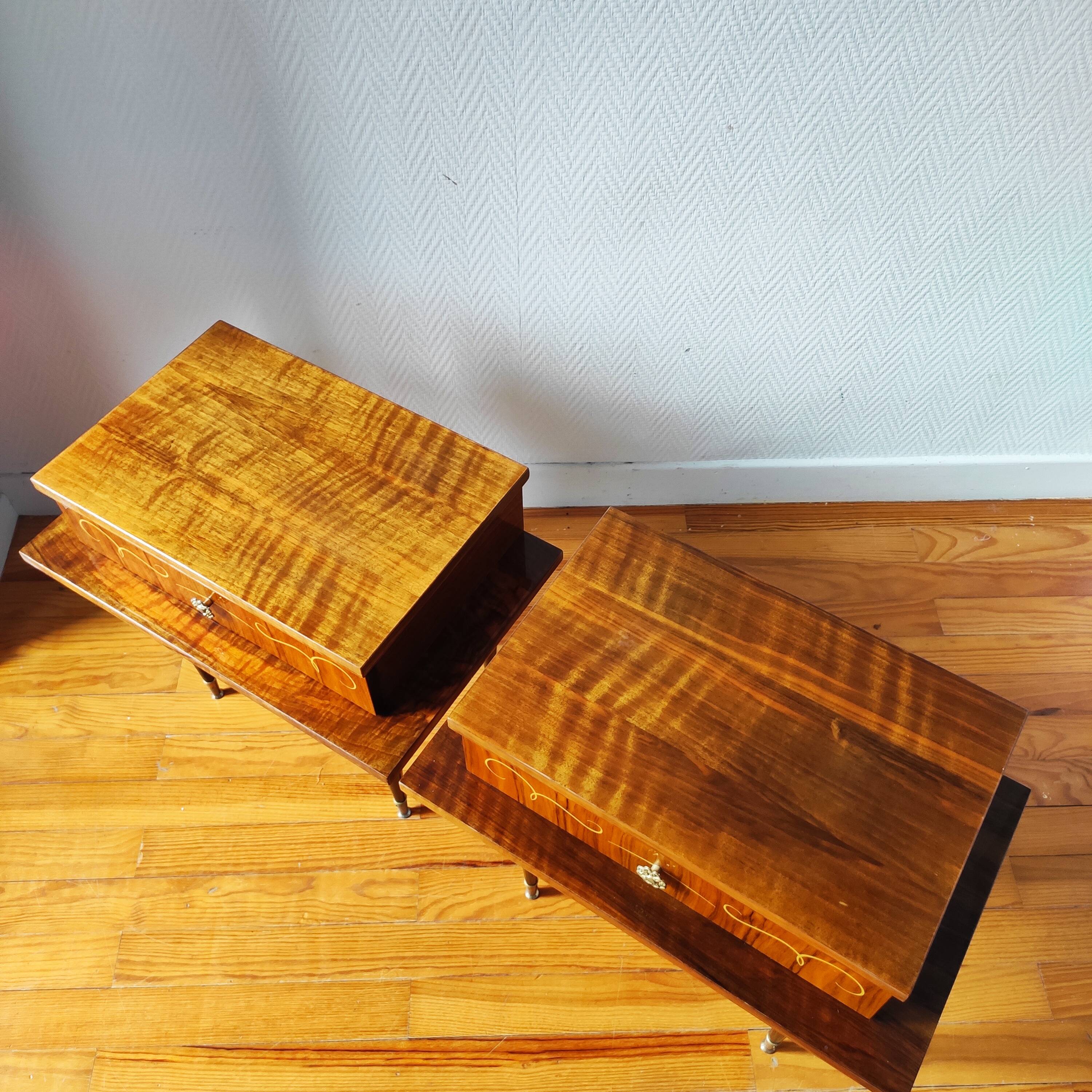 Pair of vintage bedside tables from the 1960s