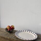 Traditional Basque oval ceramic dish