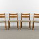 Chaises de Salle à Manger Mid-Century en Teck par EMC, Danemark, années 60, Set de 4