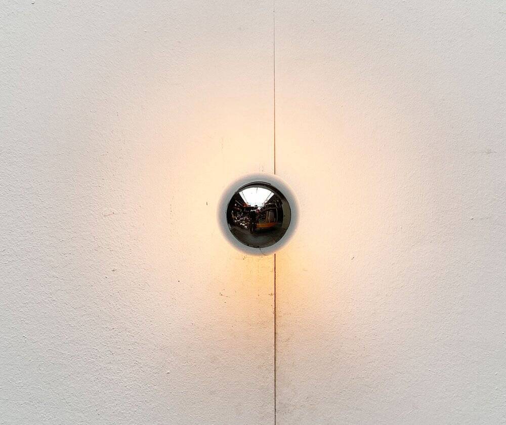 Vintage wall lamp from the German space age by Motoko Ishii for Staff, 1970s.