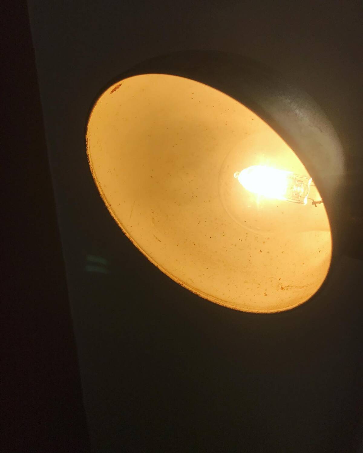 Industrial lamp from the early 20th century