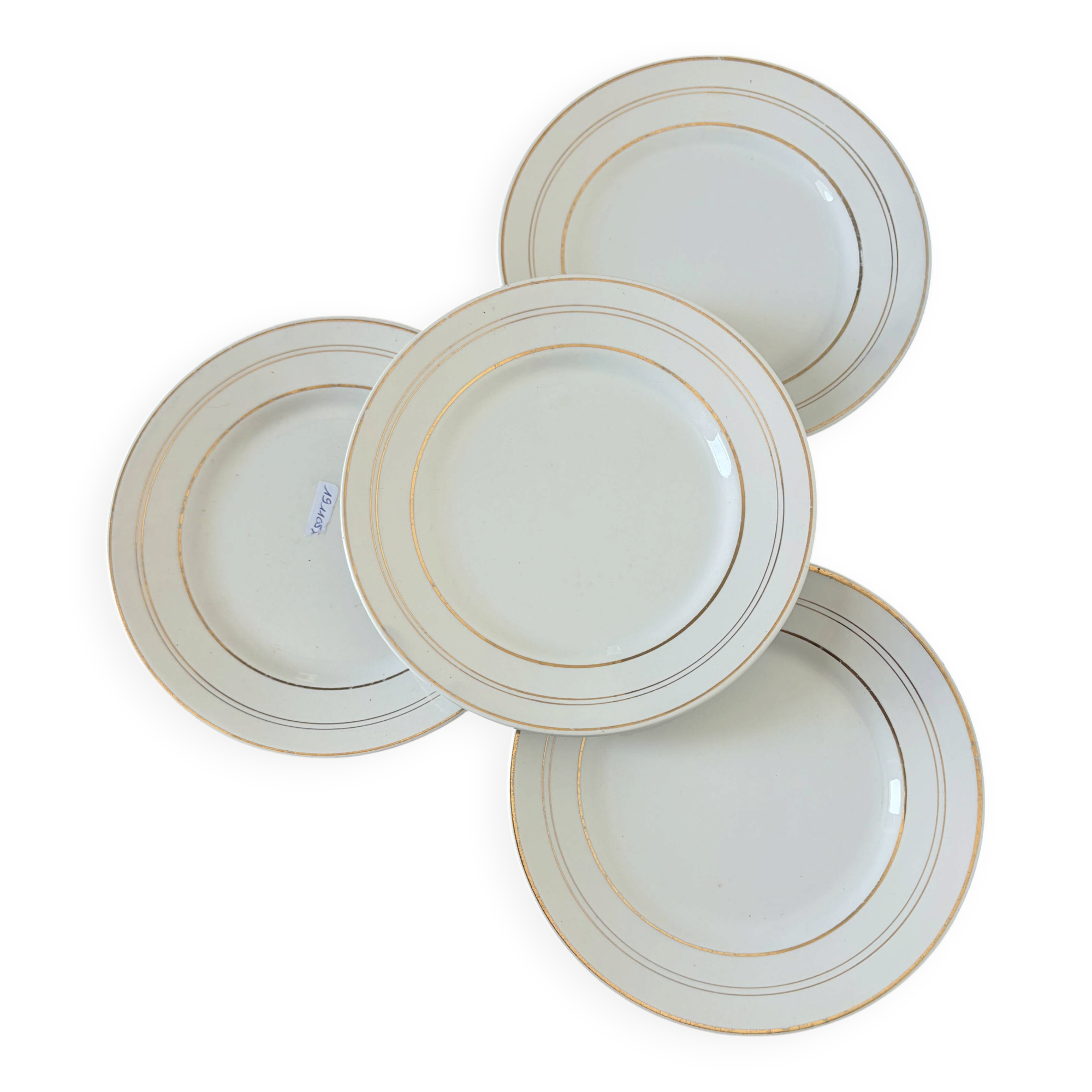 4 dessert plates in porcelain from St Amand 191105
