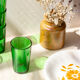 6 verres à eau verts vintage