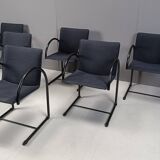 Vintage cirkel chairs by Metaform, 1980s, set of 6