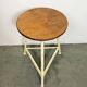Beige Industrial Workshop Stool, 1960s