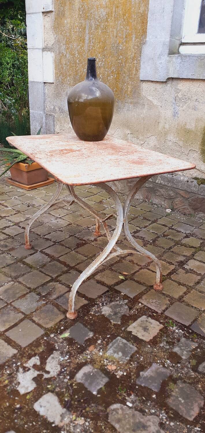 1950s metal garden table