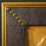 French terracotta bas-relief, Venus with Faun from 20th century