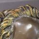 Antique Cold-Painted Bronze Lion Fighting a Snake, After Antoine-Louis Barye