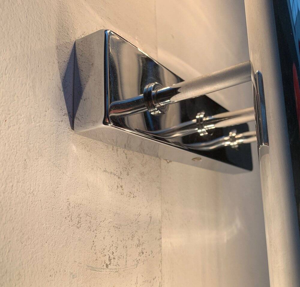 Chrome Wall Light Mid-Century Space Age