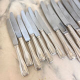 Set of 18 antique knives, silver metal