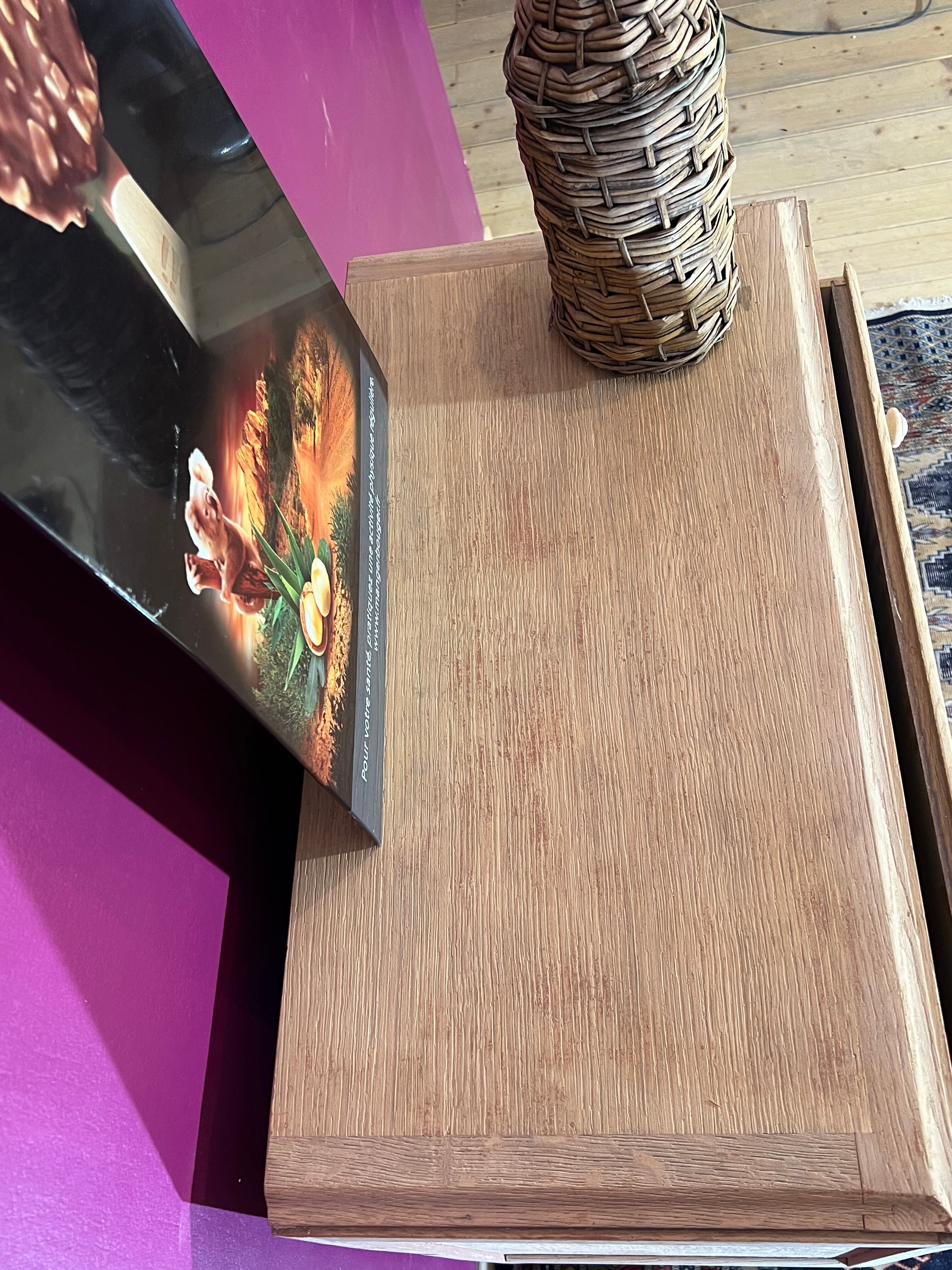 Chest of drawers 3 drawers art deco in wood