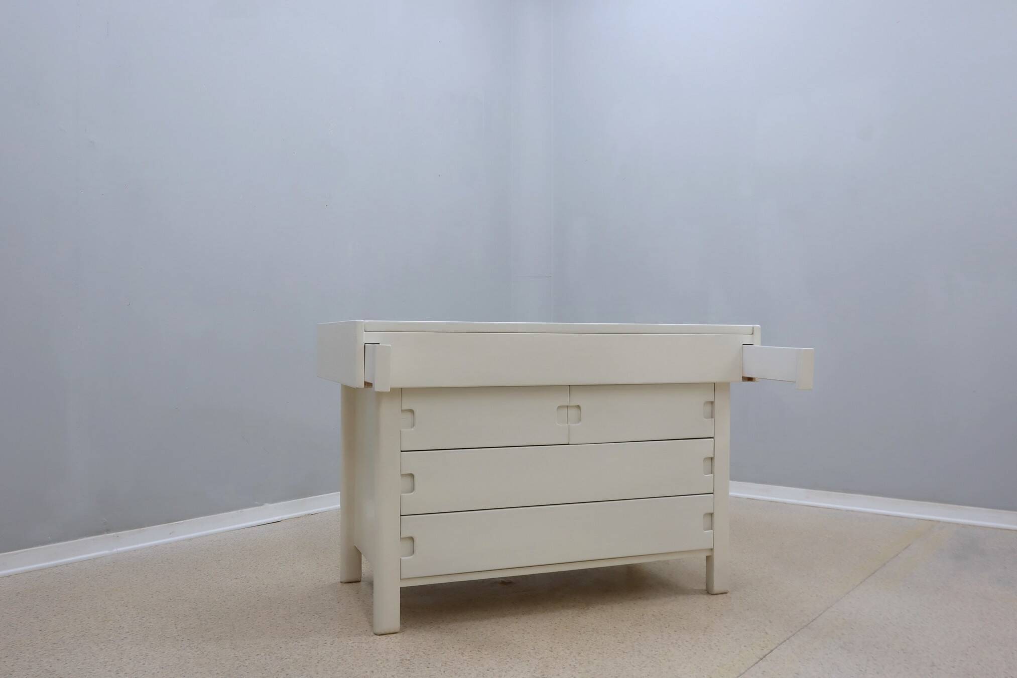 Saporiti vintage chest of drawers dressing table 1970s