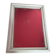 Vintage rectangular mirror in white wood 70 x 51cm