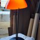 Vintage lamp in orange and white opaline
