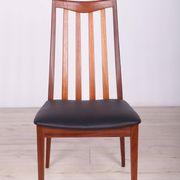 Vintage Teak and Leather Dining Chairs by Leslie Dandy for G-Plan, 1960s, Set of 4