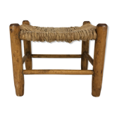 Vintage rustic low stool