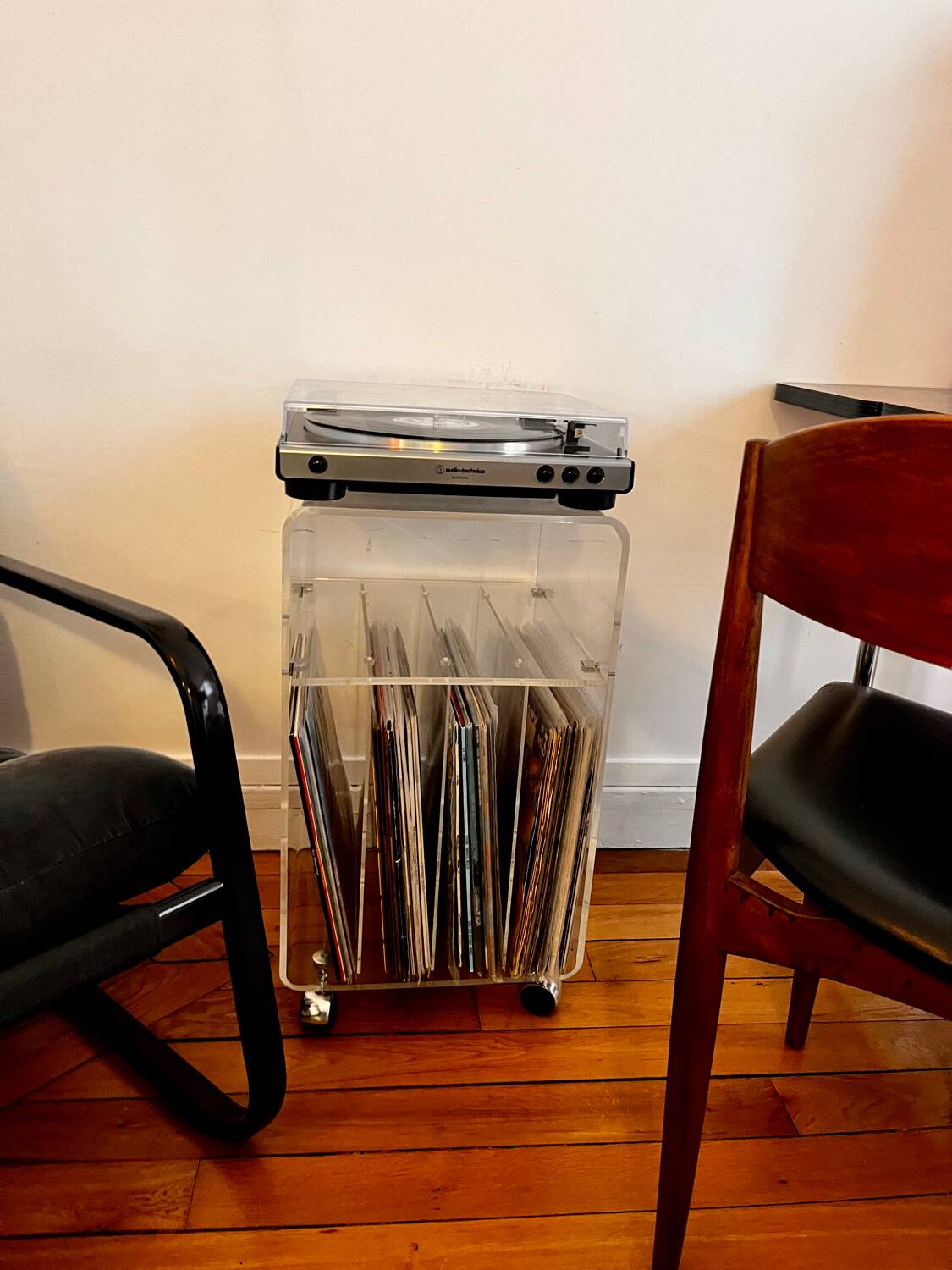 Meuble hi-fi range vinyle vintage David lange