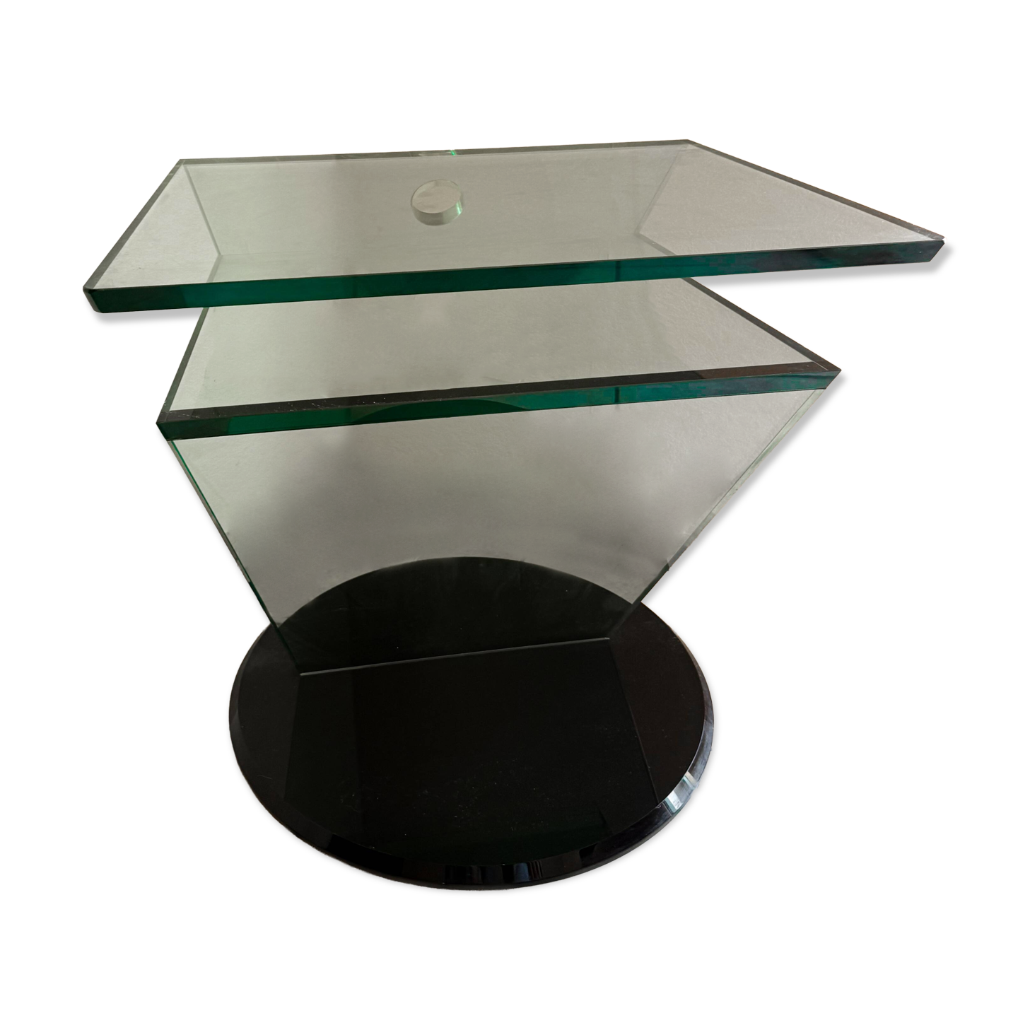 Meuble tv pivotant en verre roche bobois modèle jazz