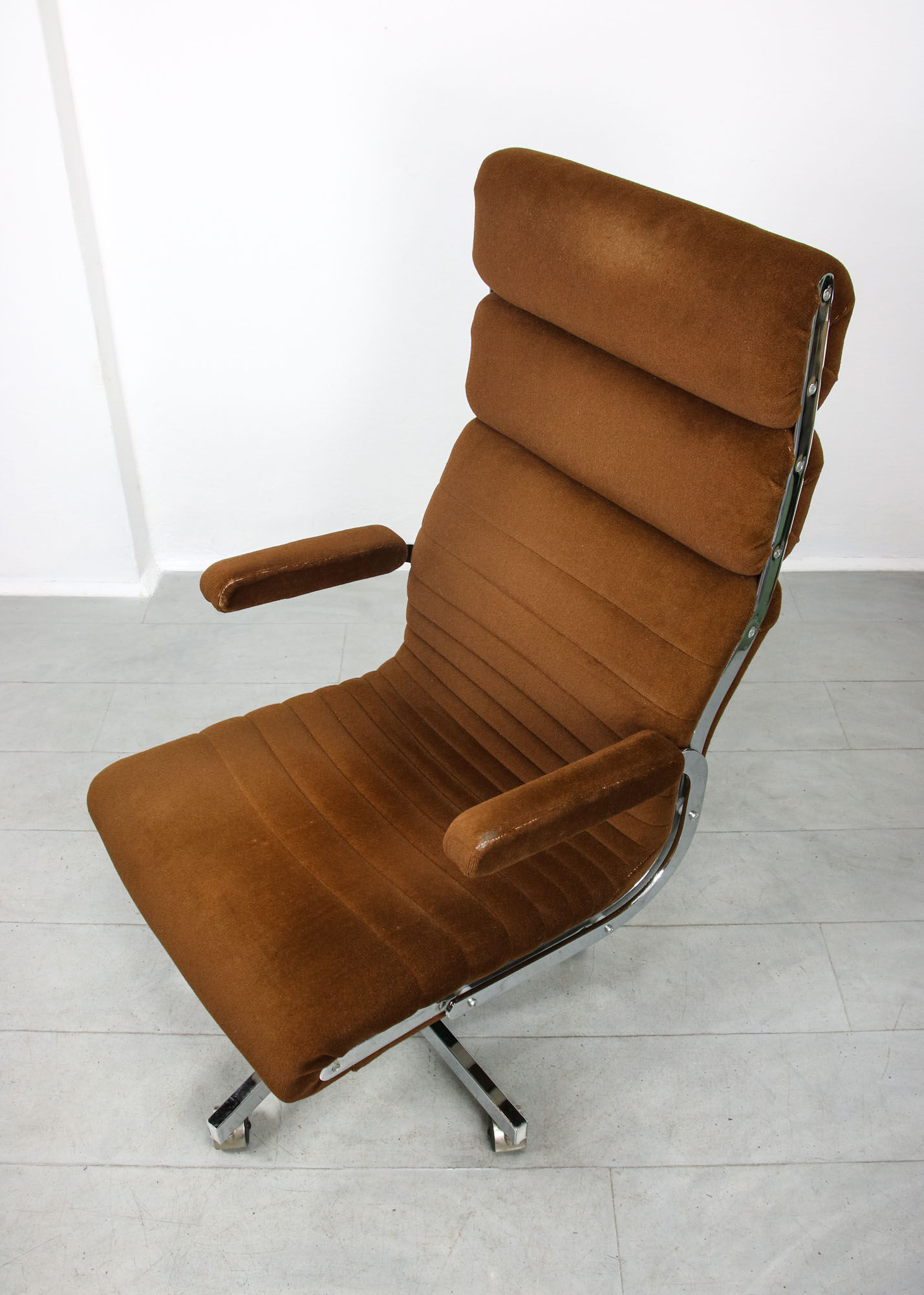 Chaise de direction vintage soft pad, années 80