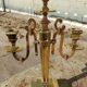 Art deco bronze candelabras