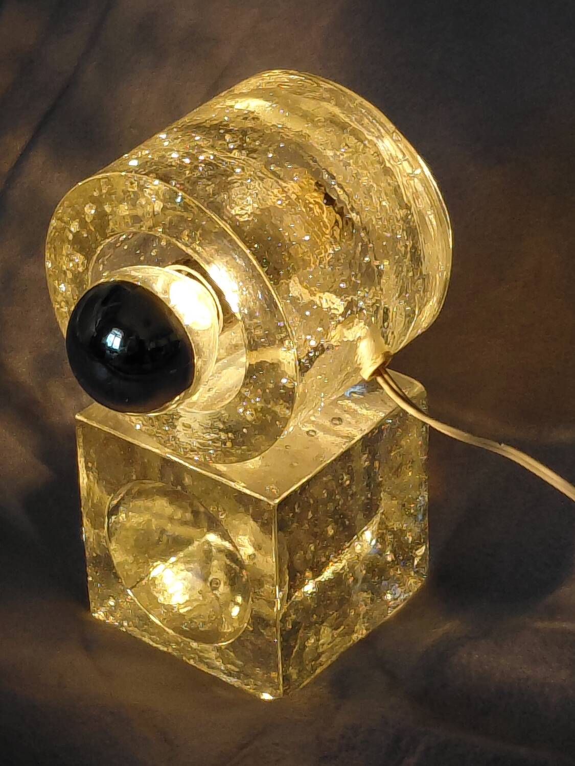 Albano Poli "ice block" table lamp