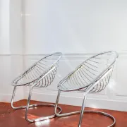 Egg chair by Gastone Rinaldi, vintage 1970s chair.