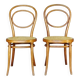 Deux chaises N°10 de Thonet 1870 noyer clair