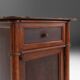 Sculptural Art Deco Nightstand in Dark-Stained Wood, Belgium 1930s