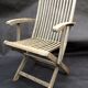3 chaises de jardin pliantes vintage en teck River Han