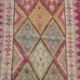 3x13 Pink Hallway Turkish Runner Rug,94x409Cm