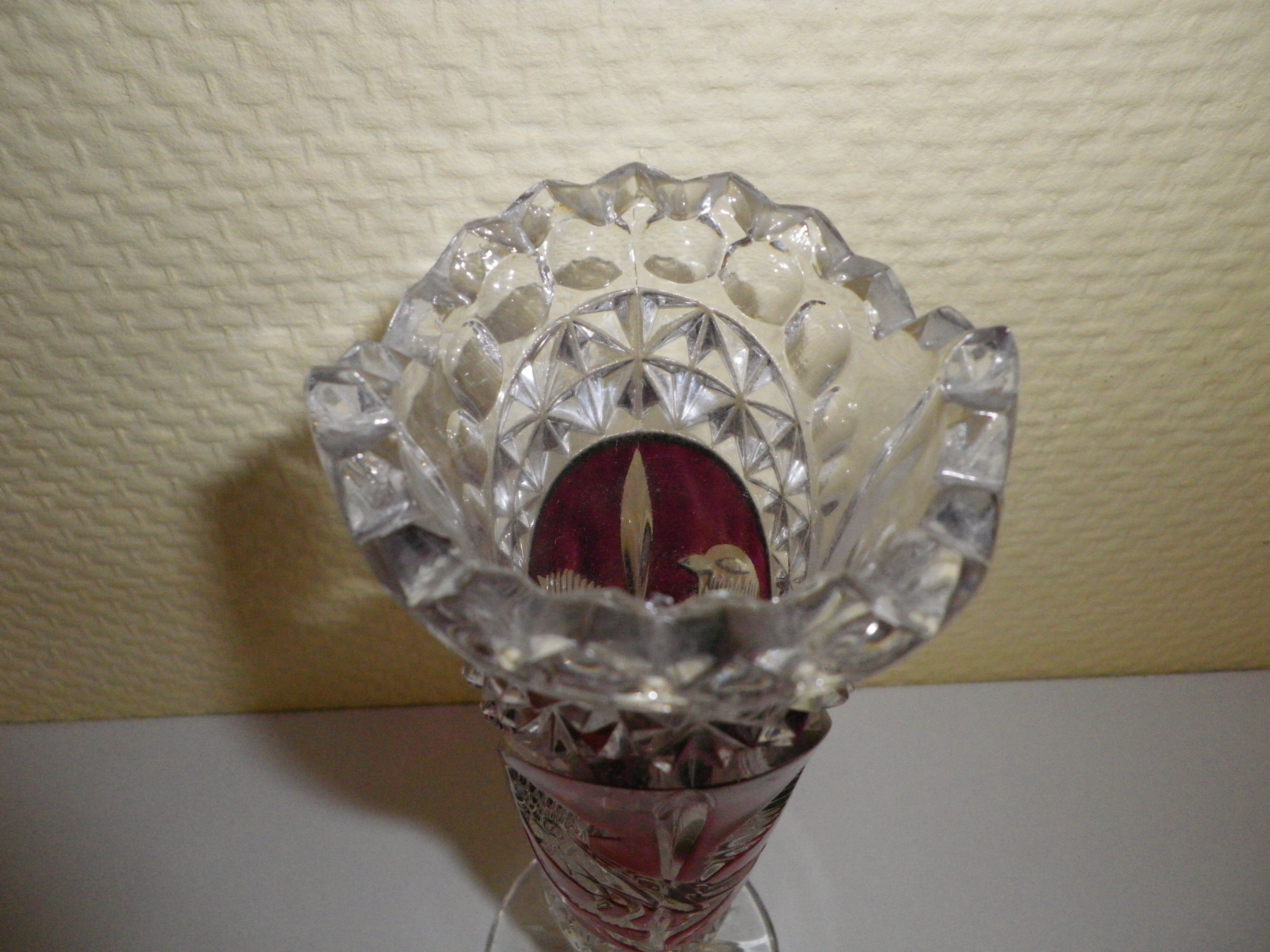 Cut crystal vase - 1960s
