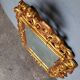 Baroque mirror Louis XV gilded wood ep XIX em - 105 cm