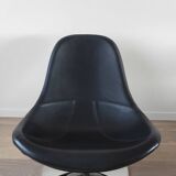 Pair of Tirup Ikea leather armchairs