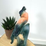 Statue en porcelaine cacatoès vintage