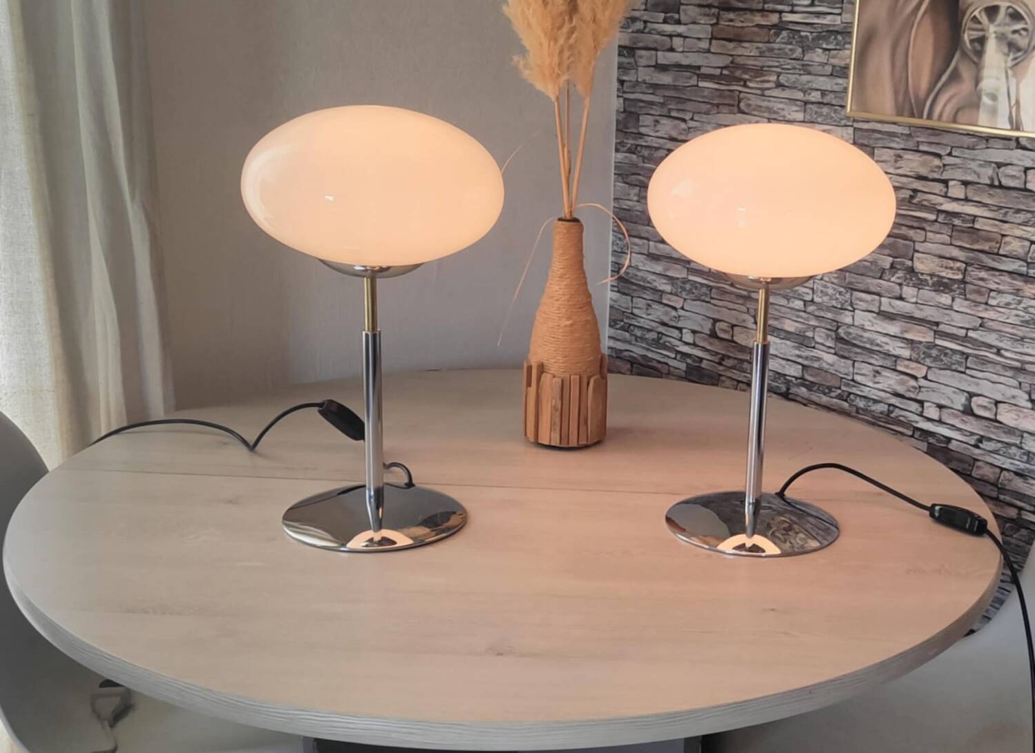 Pair of Italian lamps 1980